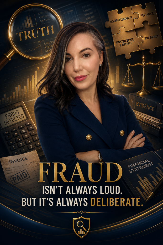 Fraud isn't always loud, but it's always deliberate — JA Consulting forensic fraud investigation graphic